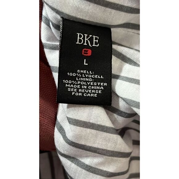 BKE Women's Large Withered Rose Pink Zip Snap Front Vest Jacket Utility Pockets - Picture 12 of 14